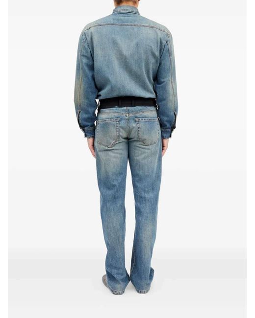 MM6 by Maison Margiela Blue Five-Pocket Jeans for men