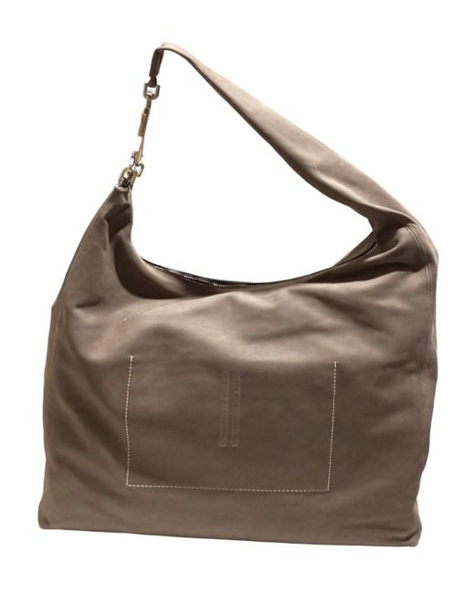 Rick Owens Brown Cow Leather Bag