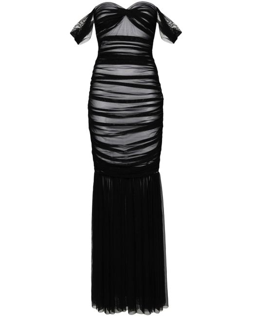 Norma Kamali Black Walter Evening Dress