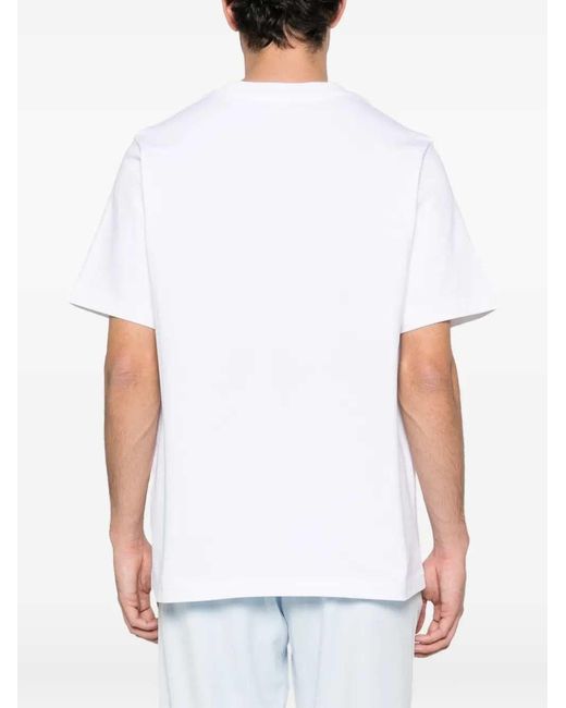 Casablanca Blue Printed Jersey T-Shirt for men