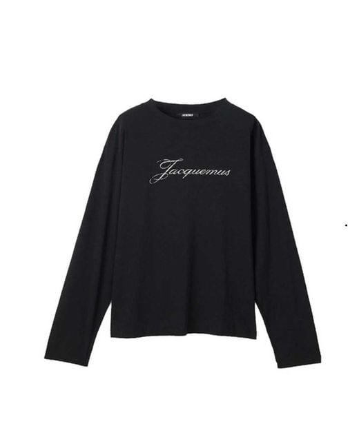 Jacquemus Black Long-Sleeve Top for men