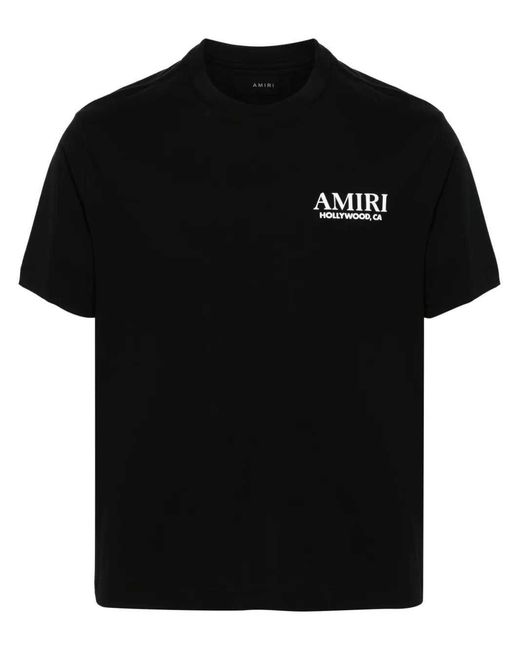 Amiri Black Stacked Bones T-Shirt for men