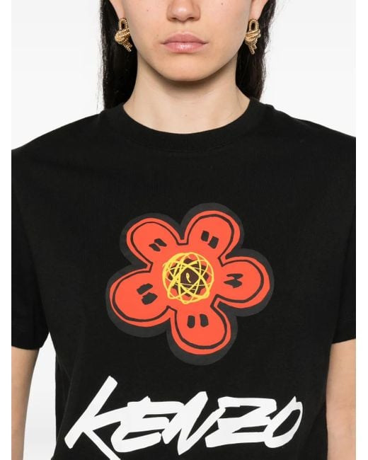 KENZO Black Boke-Flower Paris T-Shirt