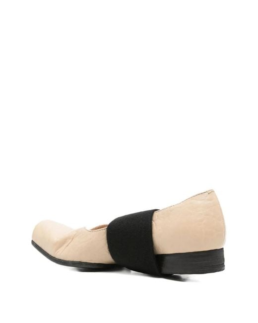 Uma Wang Natural Ballet Flats With Elastic Band