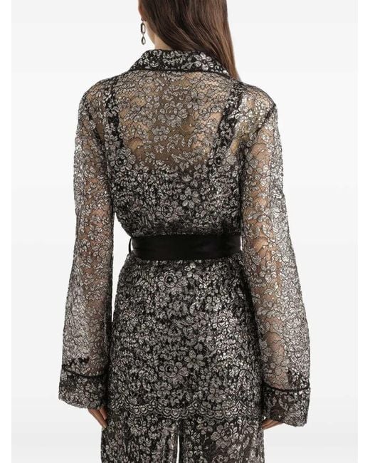 Dolce & Gabbana Black Floral Shirt