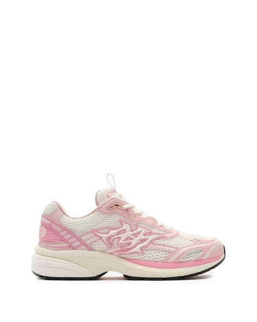 Amiri Pink M-Tech Panelled Sneakers