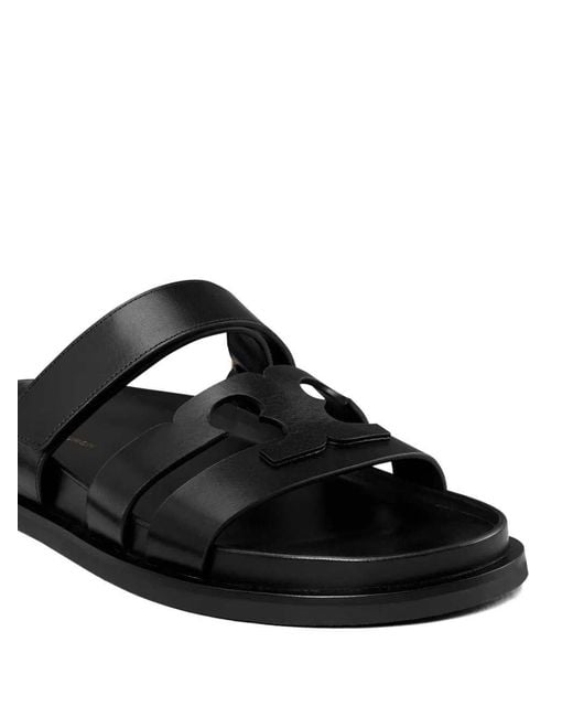 Tory Burch Black Ines Slider Sandals