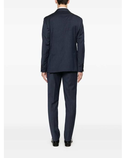 Lardini Blue Double-Breasted Suit for men