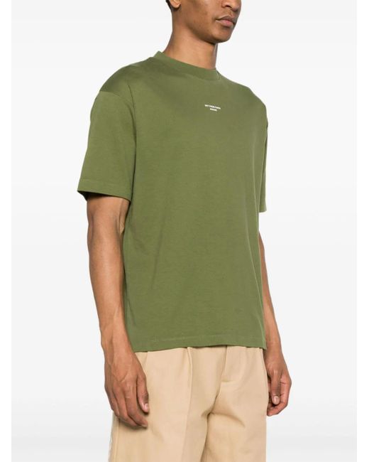 Le T-Shirt Slogan di Drole de Monsieur in Green da Uomo