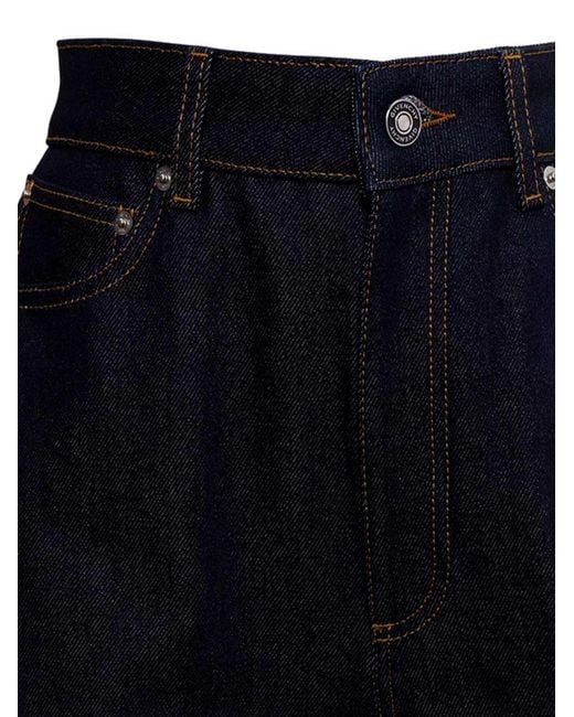 Givenchy Blue Dark Jeans With Logo Patch