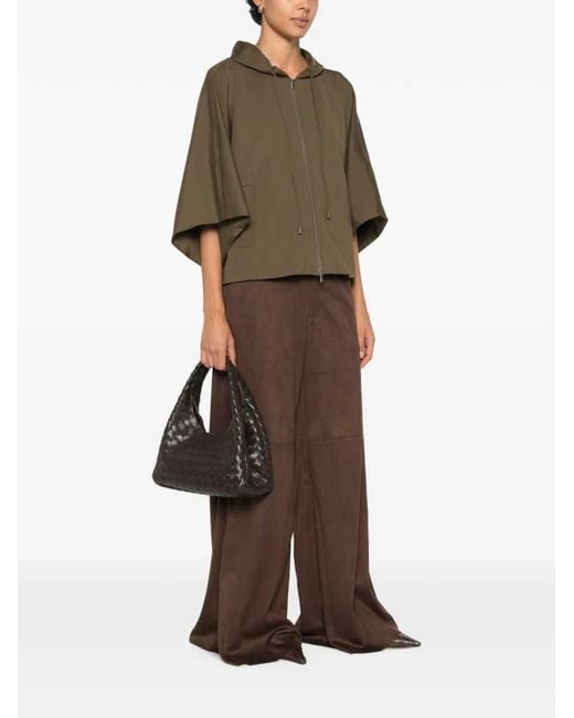 Max Mara Green Boxy Cotton Jersey Sweater