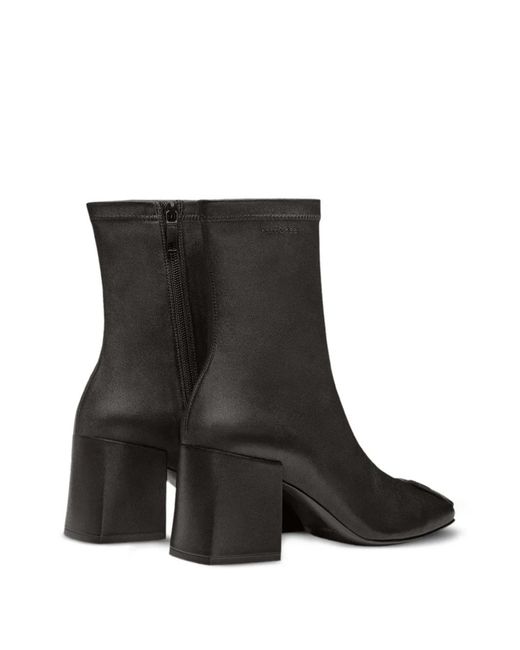 Courreges Black Reedition Ankle Boots With 70Mm Block Heel