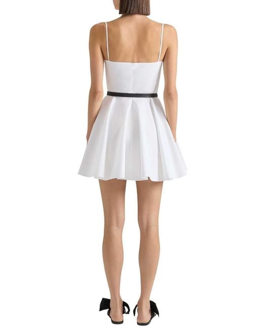 Givenchy White Poplin Mini Dress With Slit