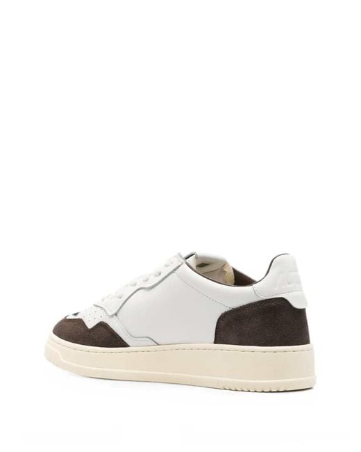 Autry White Leather Sneakers With Medalist Inserts for men