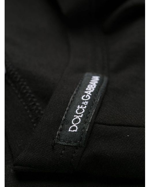 Dolce & Gabbana Black Pajama Top With Application for men
