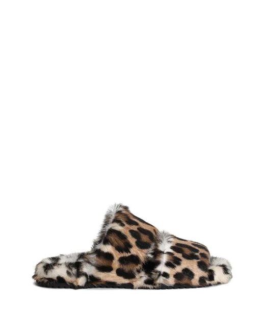 Dolce & Gabbana Multicolor Printed Slippers