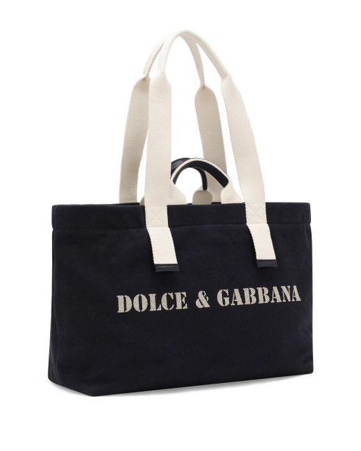 Dolce & Gabbana Black Shoulder Bag With Print for men
