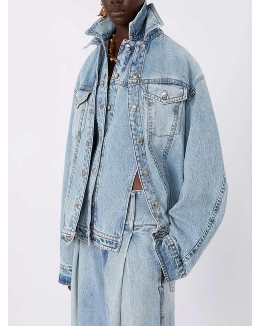 Sportmax Blue Two-Piece Denim Jacket