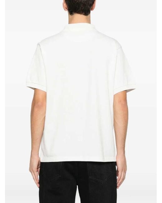 KENZO White Wild Tiger Cotton Polo Shirt for men
