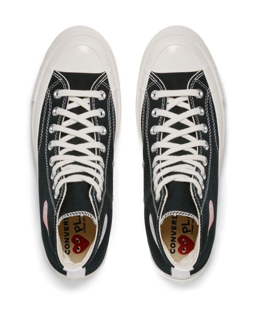 COMME DES GARÇONS PLAY Black Chuck '70 Small Heart High Sneakers
