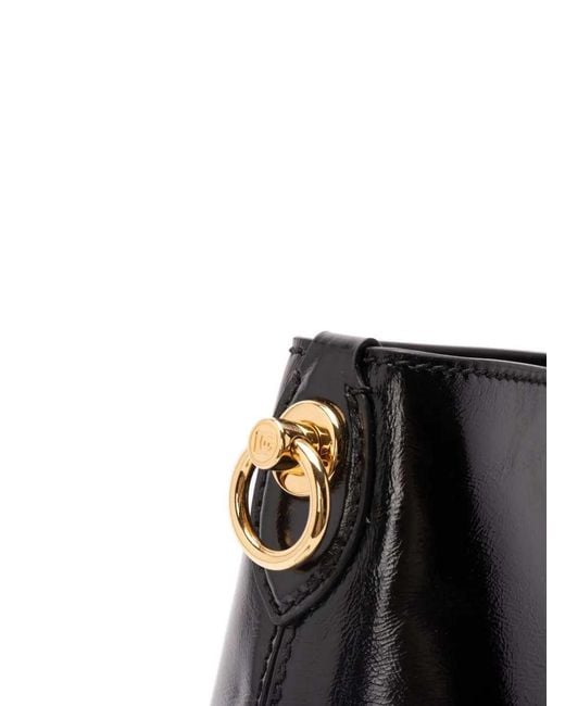 Dolce & Gabbana Black Vittoria Large Shoulder Bag