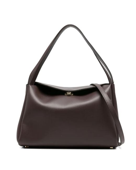THEMOIRÈ Black Shoulder Bag With Zippered Pocket