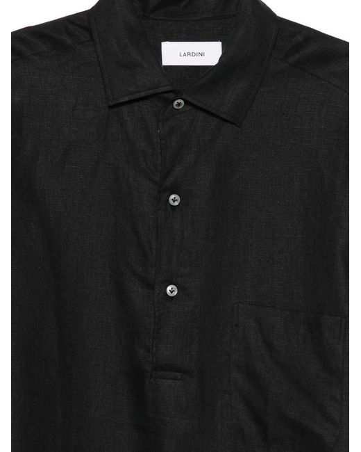 Lardini Black Button-Down Shirt for men