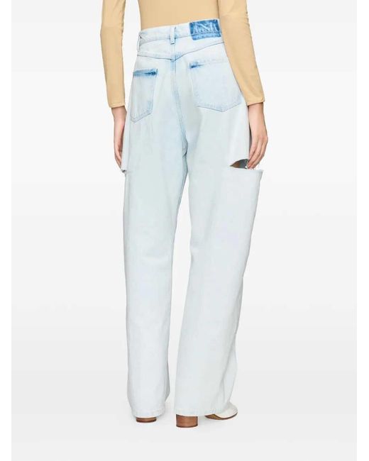 Maison Margiela Blue Straight-Leg Jeans