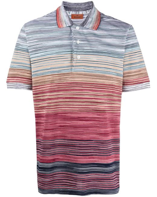 Missoni Multicolor Striped Polo Shirt for men