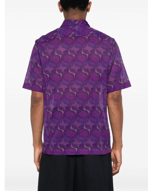 Dries Van Noten Purple Clasen Shirt for men