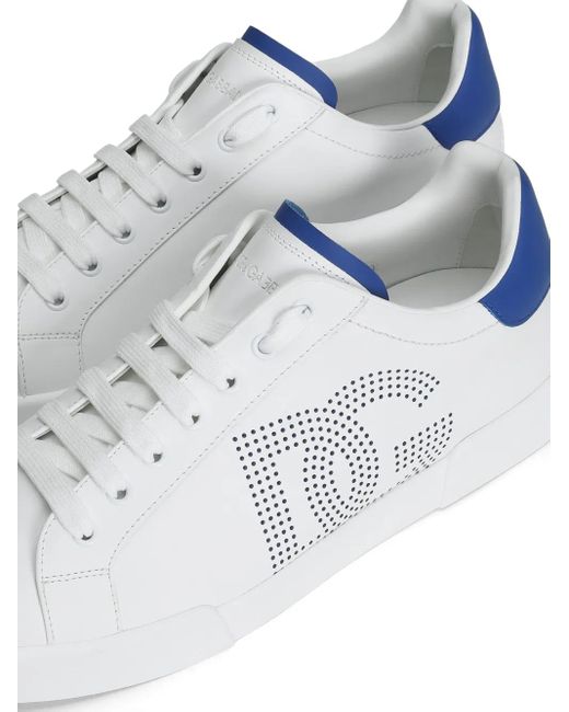 Scarpe Da Ginnastica Portofino di Dolce & Gabbana in Blue da Uomo
