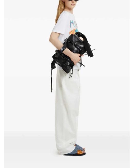 Marni White Postcard Print T Shirt