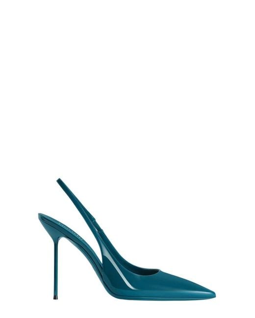 Paris Texas Blue Lidia Slingback