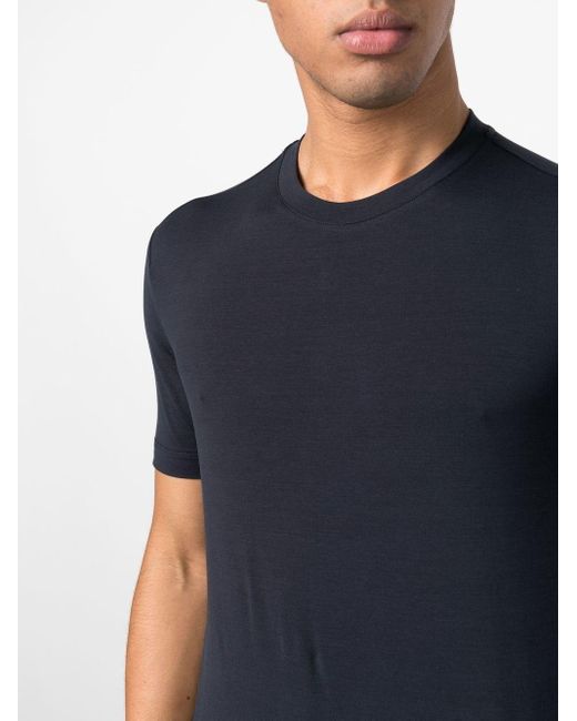 T-Shirt Girocollo di Malo in Blue da Uomo