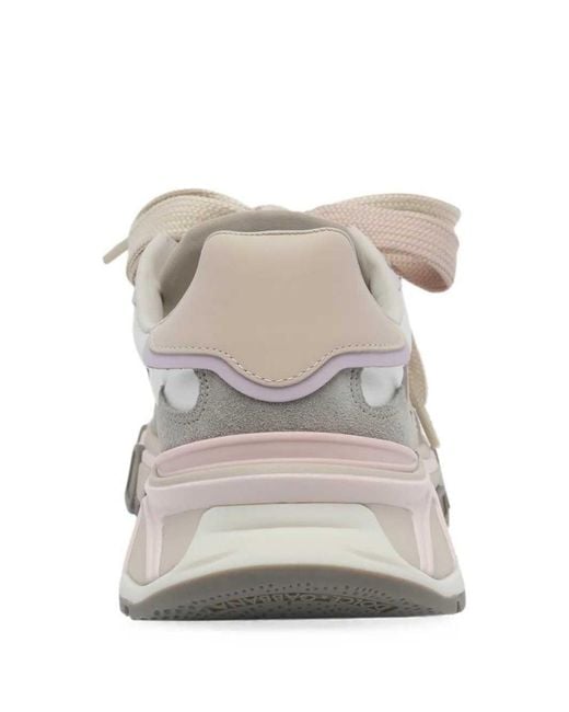 Dolce & Gabbana White Ny New Low-Top Sneaker (Suede/Leather)