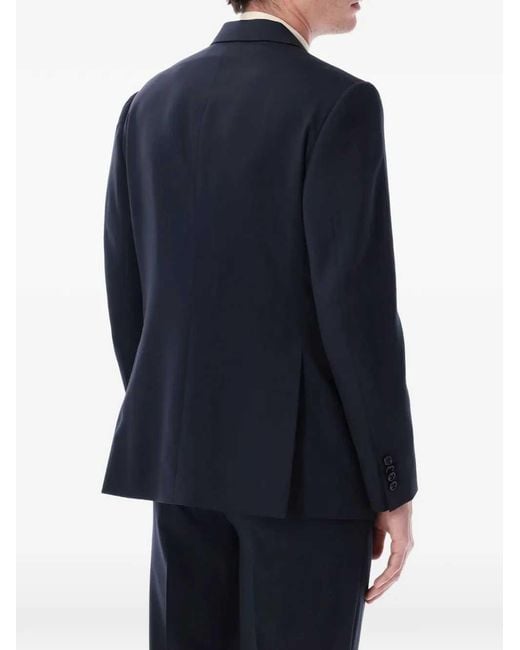 Lardini Blue Double-Breasted Blazer for men