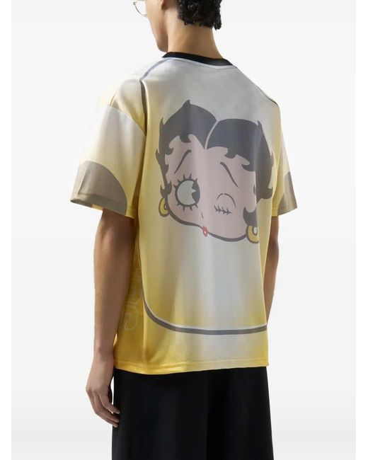 Gcds Natural X Betty Boop Soccer T-Shirt for men
