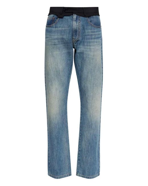 MM6 by Maison Margiela Blue Five-Pocket Jeans for men