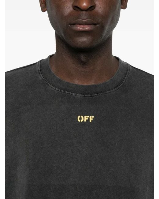 Off-White c/o Virgil Abloh Black Fallen Angel Skate Mini Tee for men