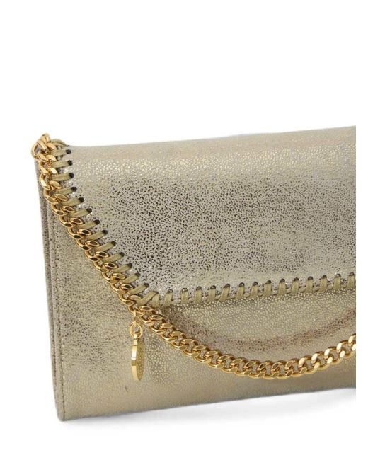 Stella McCartney White Falabella Shaggy Deer Chain Shoulder Bag