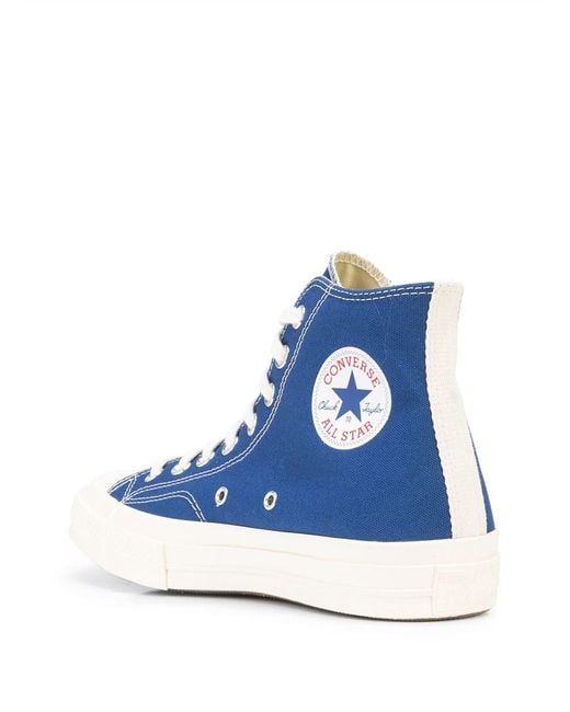 COMME DES GARÇONS PLAY Blue Comme Des Garçons X Converse All Star High-Top Sneakers