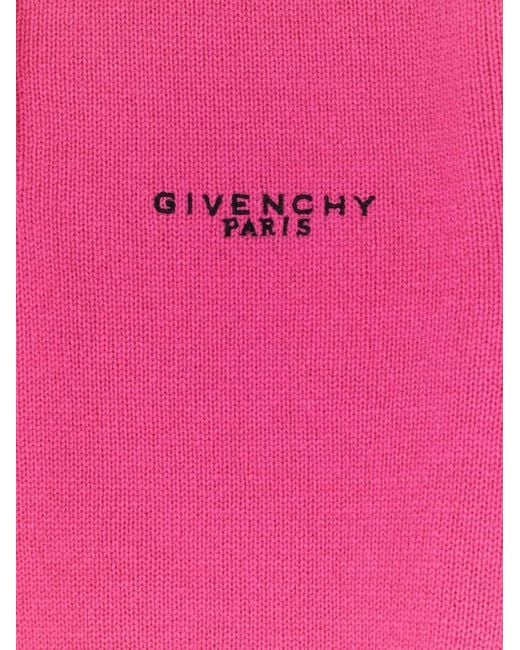 Givenchy Pink Embroidered Polo Shirt
