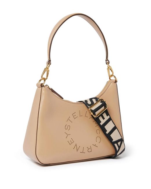 Stella McCartney Natural Stella Logo Shoulder Bag