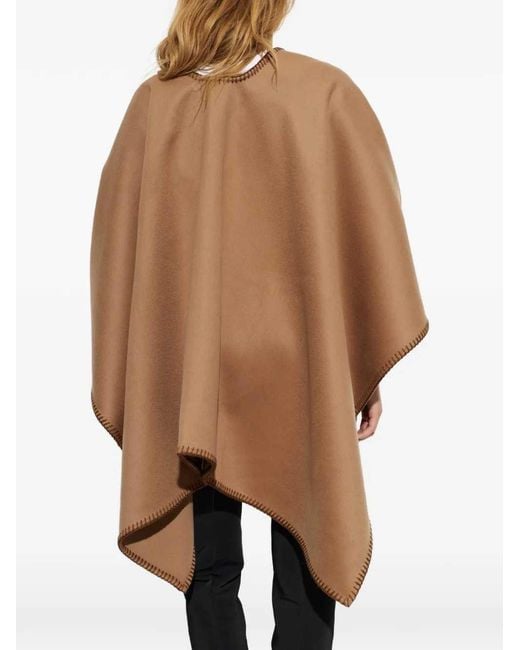 Max Mara Brown Belted Poncho