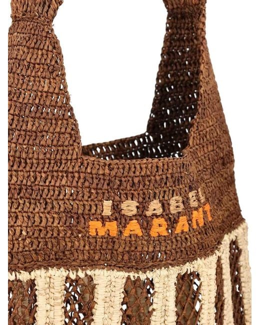 Isabel Marant Natural Striped Shoulder Bag