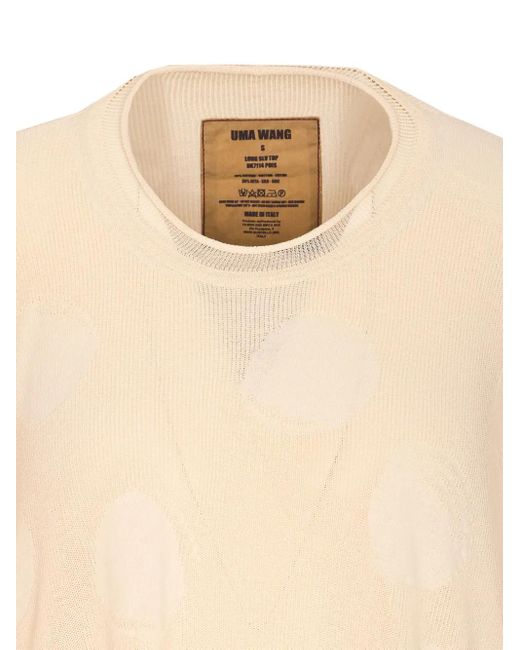 Top A Maniche Lunghe-Donna di Uma Wang in Natural