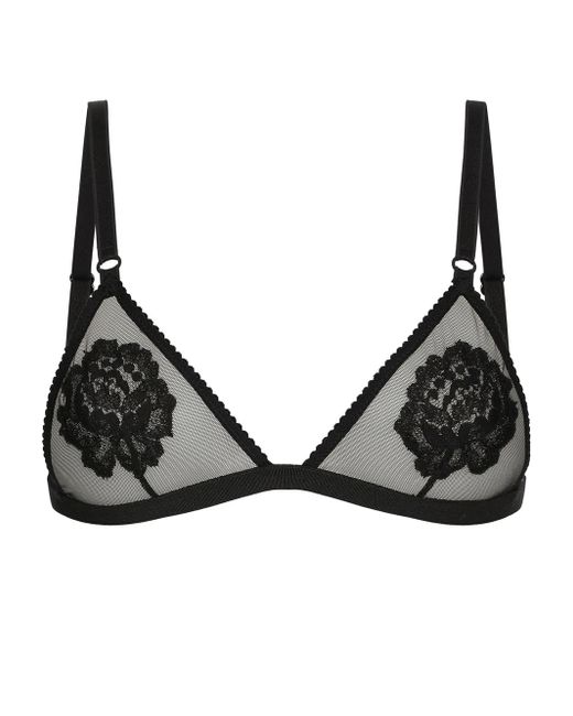 Dolce & Gabbana Black Reggiseno Triangolo Soft Cup
