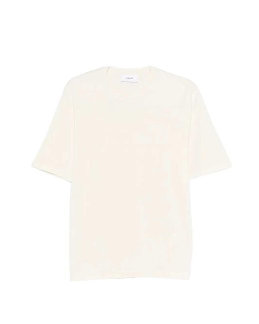 Lardini White Crewneck T-Shirt for men