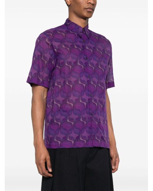 Dries Van Noten Purple Clasen Shirt for men