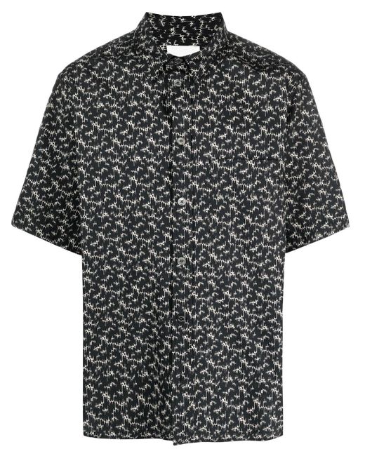Isabel Marant Black Labilio Shirt With Graphic Print for men